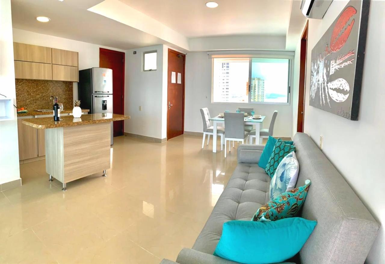 Palmetto Bocagrande Oceanfront Apartment Cartagena ภายนอก รูปภาพ