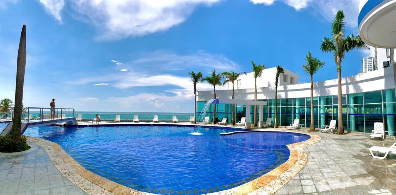 Palmetto Bocagrande Oceanfront Apartment Cartagena ภายนอก รูปภาพ