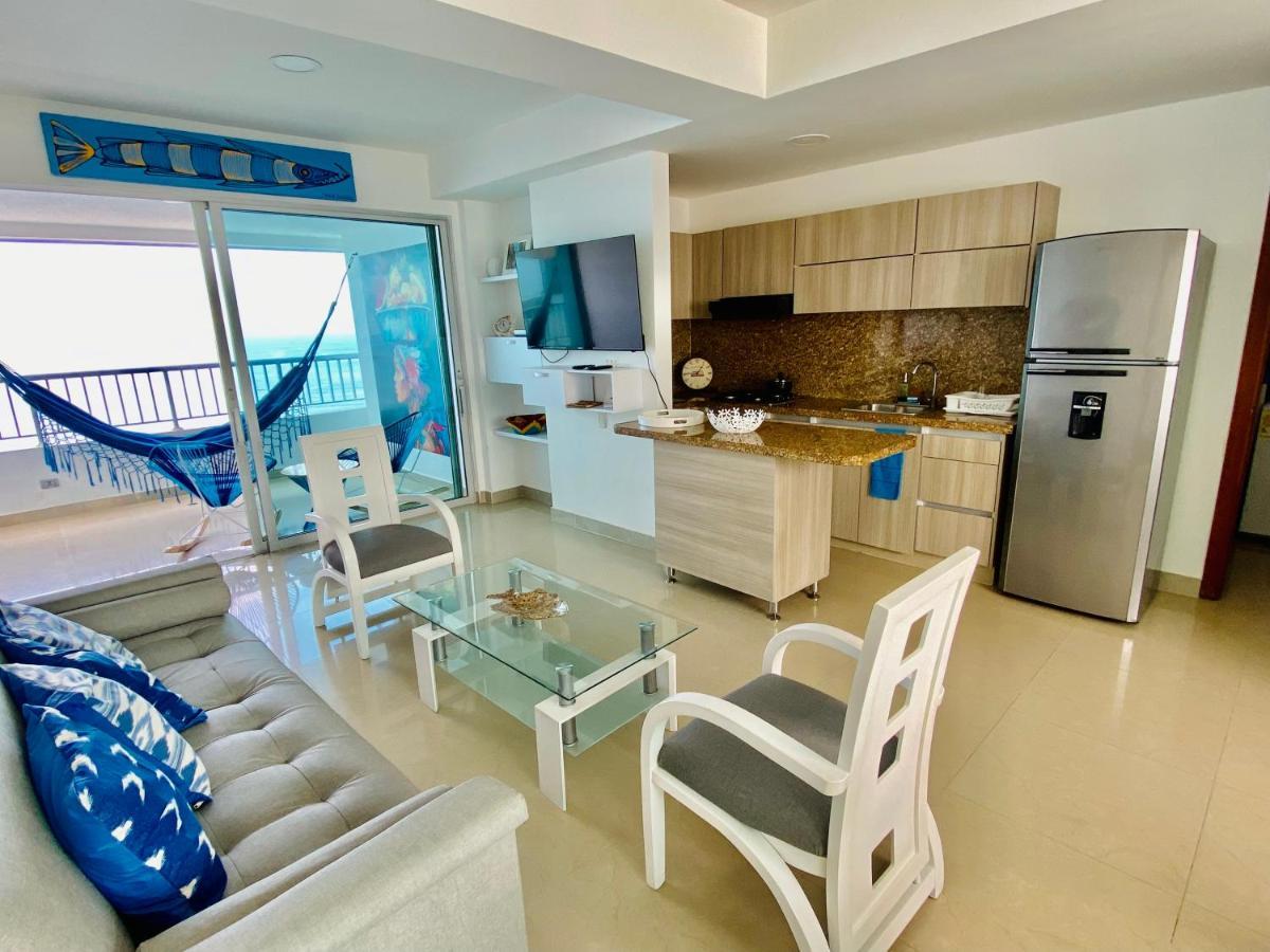 Palmetto Bocagrande Oceanfront Apartment Cartagena ภายนอก รูปภาพ