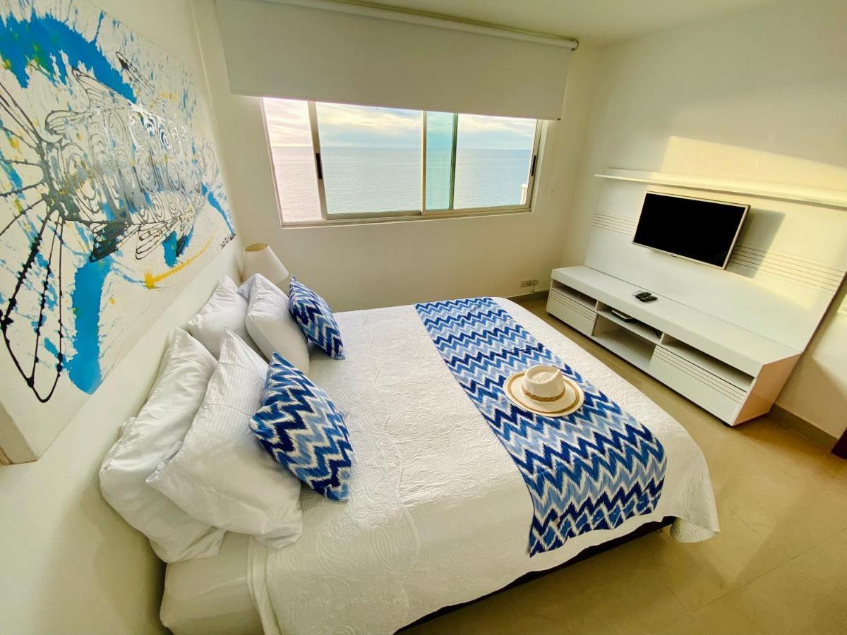 Palmetto Bocagrande Oceanfront Apartment Cartagena ภายนอก รูปภาพ